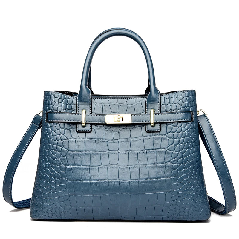 Sac à Main Femme LANYIBAIGE PU Vintage Motif Crocodile 30×12×22cm 5 Coloris – CLEVI Paris