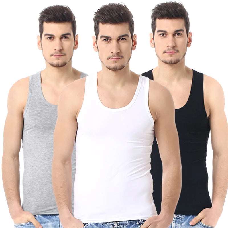 Débardeur Coton Homme Col Rond — Lot de 1, 3 ou 5 — CLEVI Paris