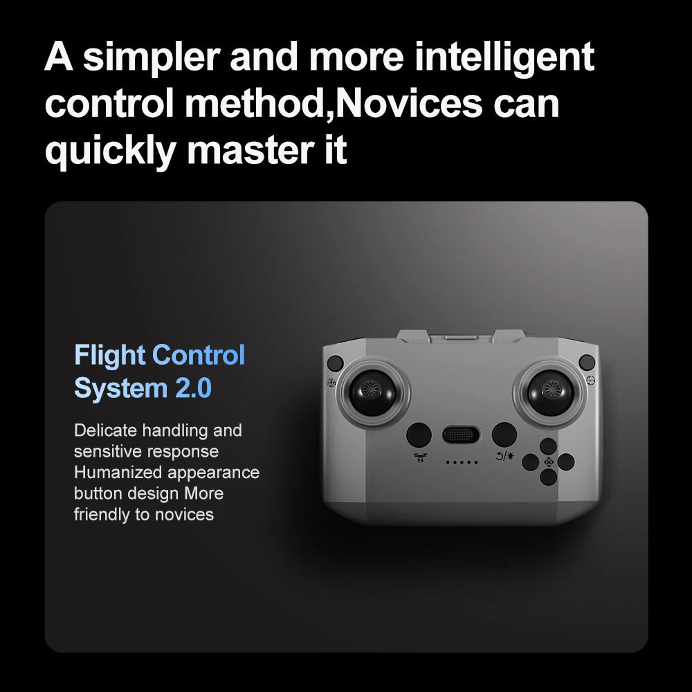Mini Drone JJRC V66 4K WiFi FPV – Grand Angle 180°, Évitement d'Obstacles, Zoom 50x & Positionnement Optique – CLEVI Paris