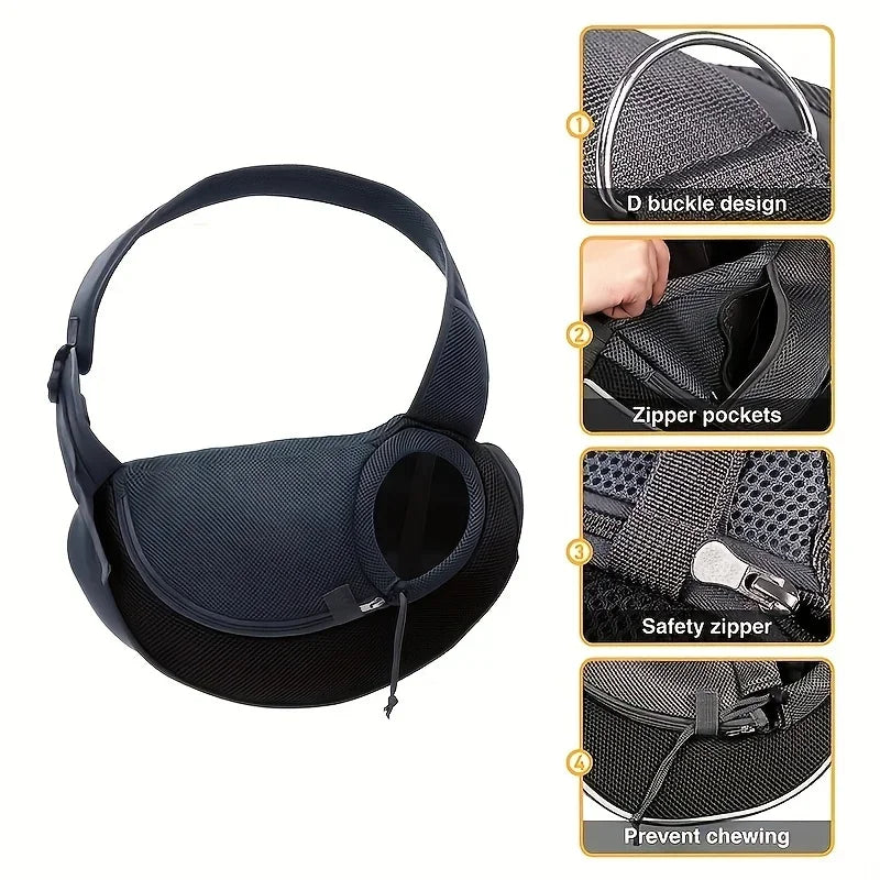 Sac de transport en maille pour chien et chat – CLEVI Paris