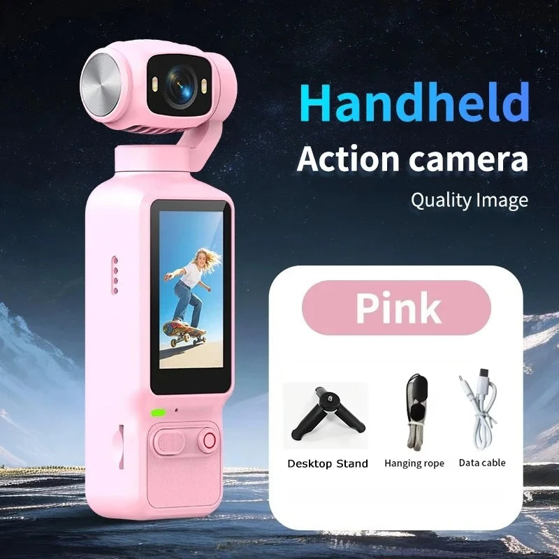 Caméra d'Action 4K ONEVAN – Grand Angle 180° Rotation 90°/180° Capteur Sony 19MP WiFi Bluetooth Télécommande Vlog – CLEVI Paris