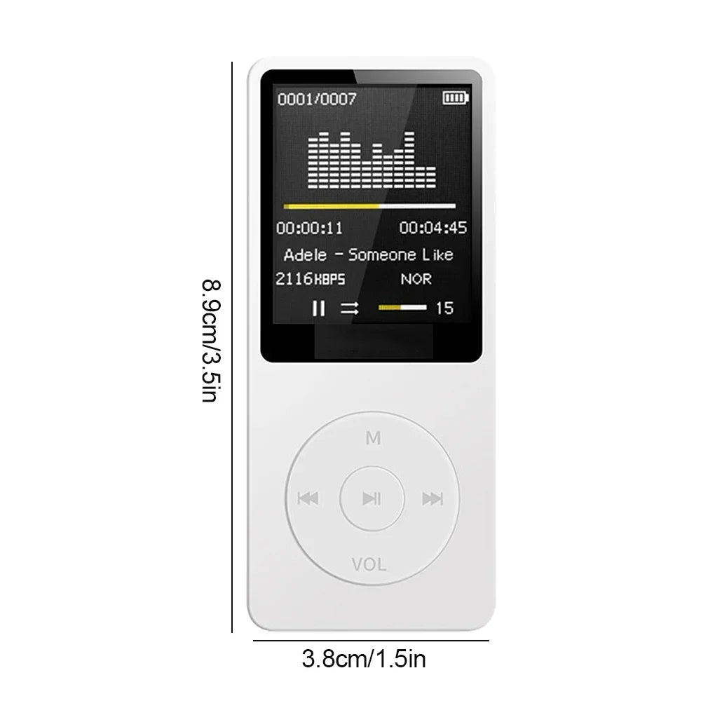 Lecteur MP3 Ultra-Slim Bluetooth FLAC FM TF 128Go 10h Sport Walkman – CLEVI Paris