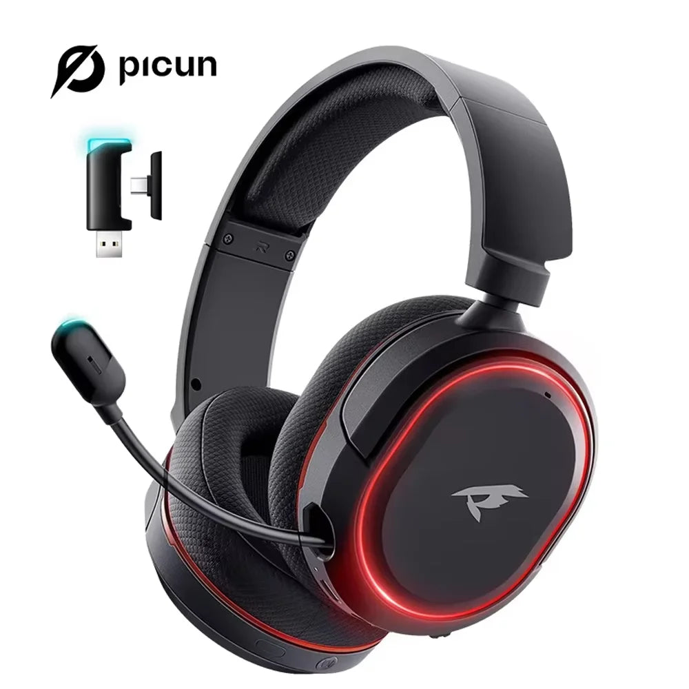 Casque Gaming Picun G2 Sans Fil 2.4GHz Bluetooth 7.1 Surround ENC – CLEVI Paris