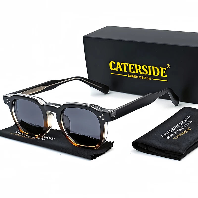 Lunettes de Soleil Style Punk Unisexe CATERSIDE – Monture Carrée Miroir UV400 – CLEVI Paris
