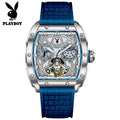 Montre Mécanique Automatique PLAYBOY Squelette Tourbillon – CLEVI Paris