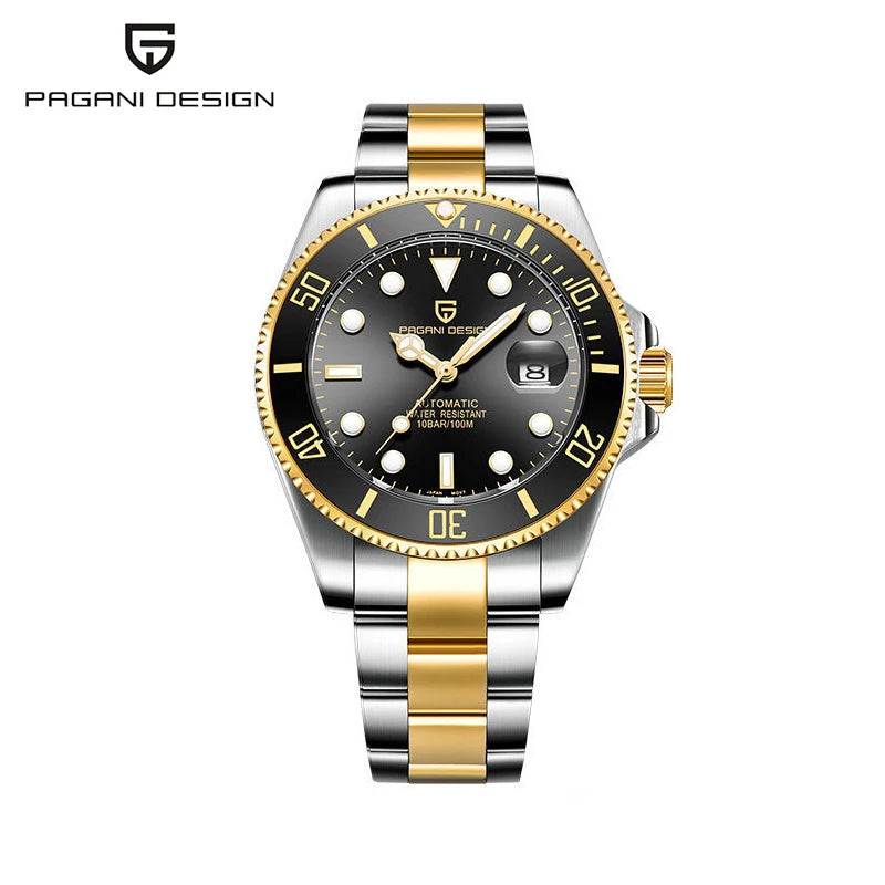 Montre Automatique Homme Pagani Design Diver Lunette Céramique Saphir MIYOTA 8215 100m – CLEVI Paris