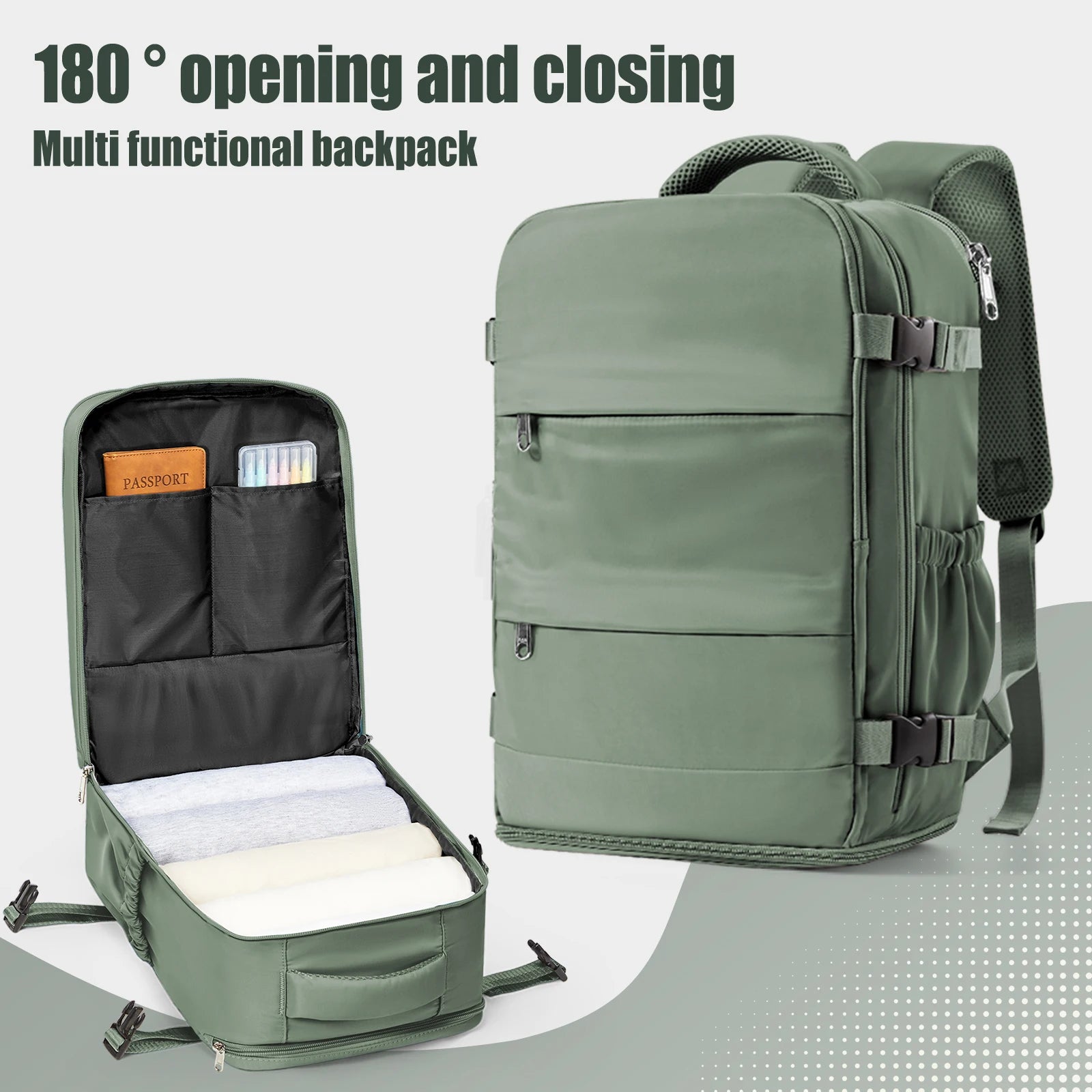 Sac à Dos Cabine 40x30x20 en Nylon — Compatible Ryanair, Laptop, Voyage, 4 Coloris | CLEVI Paris