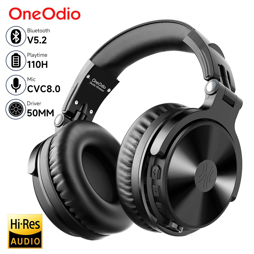 Casque Oneodio Pro-C Bluetooth 5.2 Hi-Res Audio 110h Micro CVC 8.0 – CLEVI Paris