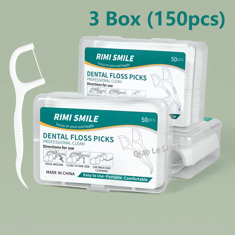 Cure-Dents Fil Dentaire Jetable Haute Tension — Lot de 1 à 10 Boîtes — CLEVI Paris