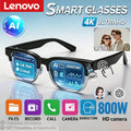 Lunettes Connectées Lenovo D12 IA Caméra 4K MR Holographique FOV 120 Bluetooth 4.2 Photochromiques 37g Noir Transparent – CLEVI Paris