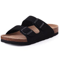 Sandales Homme Été – Cuir PU, Semelle Liège Soutien Plantaire, Slides Outdoor | 6 Coloris