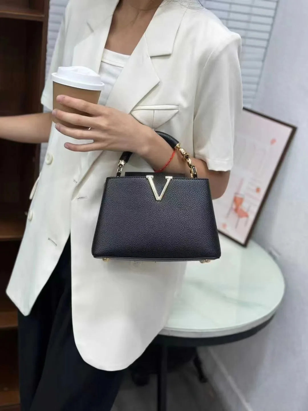 Sac Bandoulière Femme Tissu Tote Classique Élégant 8 Coloris – CLEVI Paris