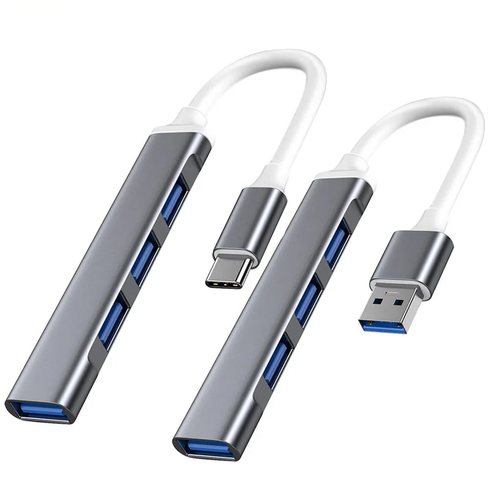 Hub USB-C 3.1 vers 4 Ports USB 2.0 OTG Compact MacBook PC Xiaomi – CLEVI Paris
