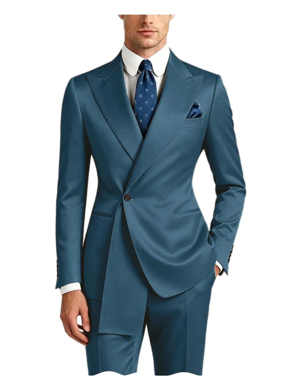 Smoking homme en satin 2 pièces – CLEVI Paris