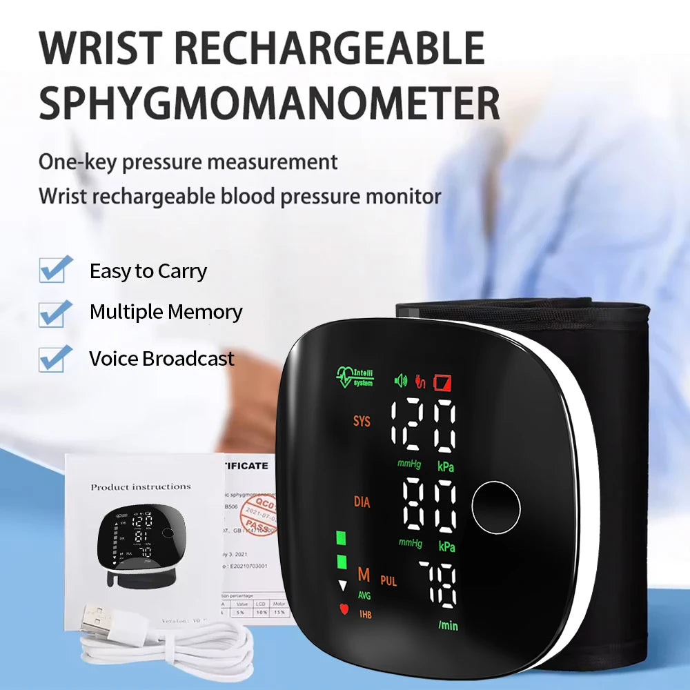 Tensiomètre Poignet MBVM LED Vocal Rechargeable – CLEVI Paris