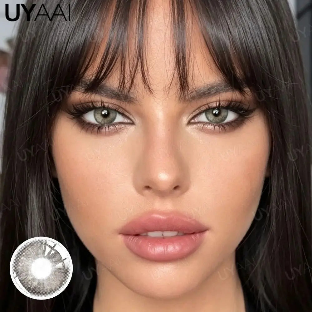 Lentilles de Contact Colorées UYAAI – 14 Teintes Naturelles, Sans Correction, Port Annuel