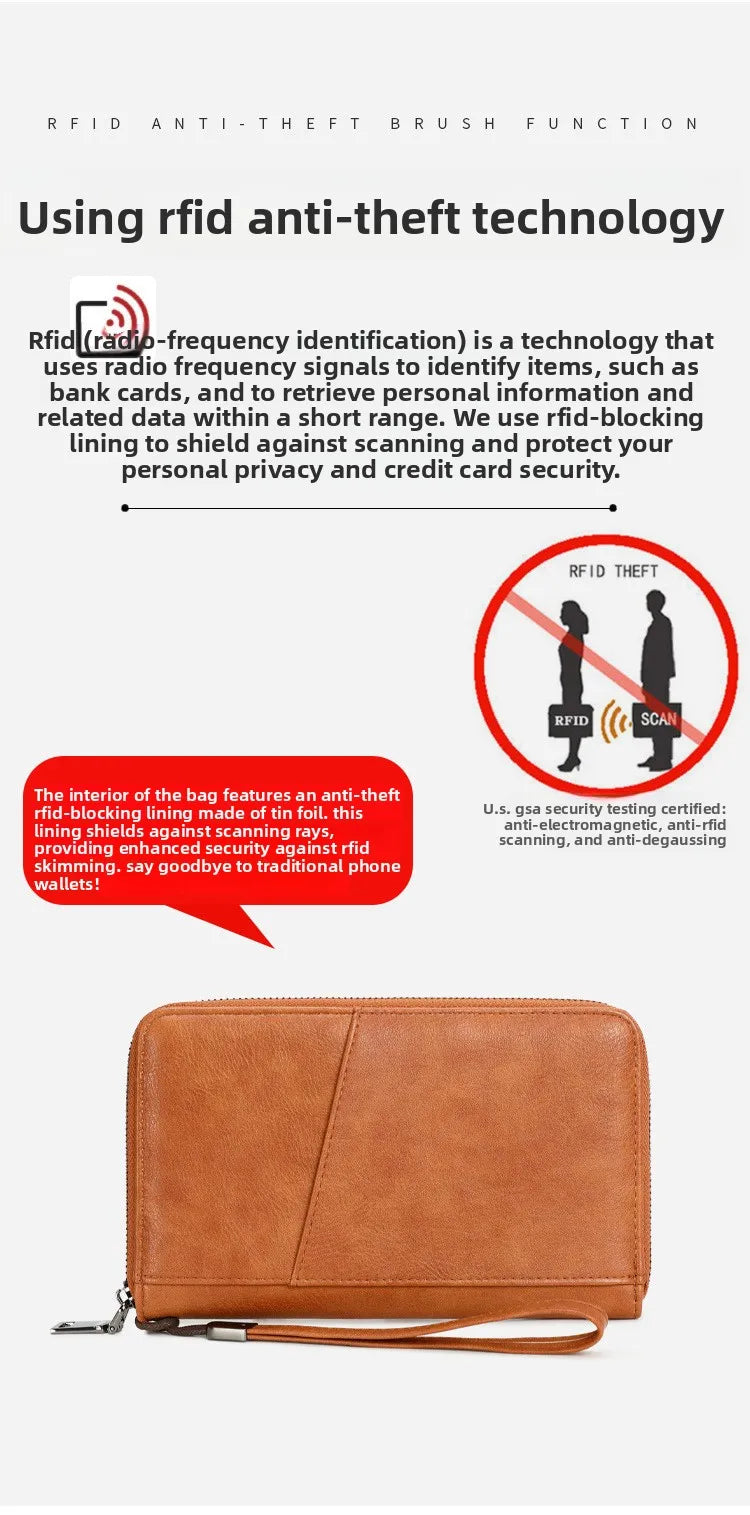Porte-Passeport Anti-RFID PU Imperméable | Portefeuille Voyage Multifonction, 8 Coloris – CLEVI Paris
