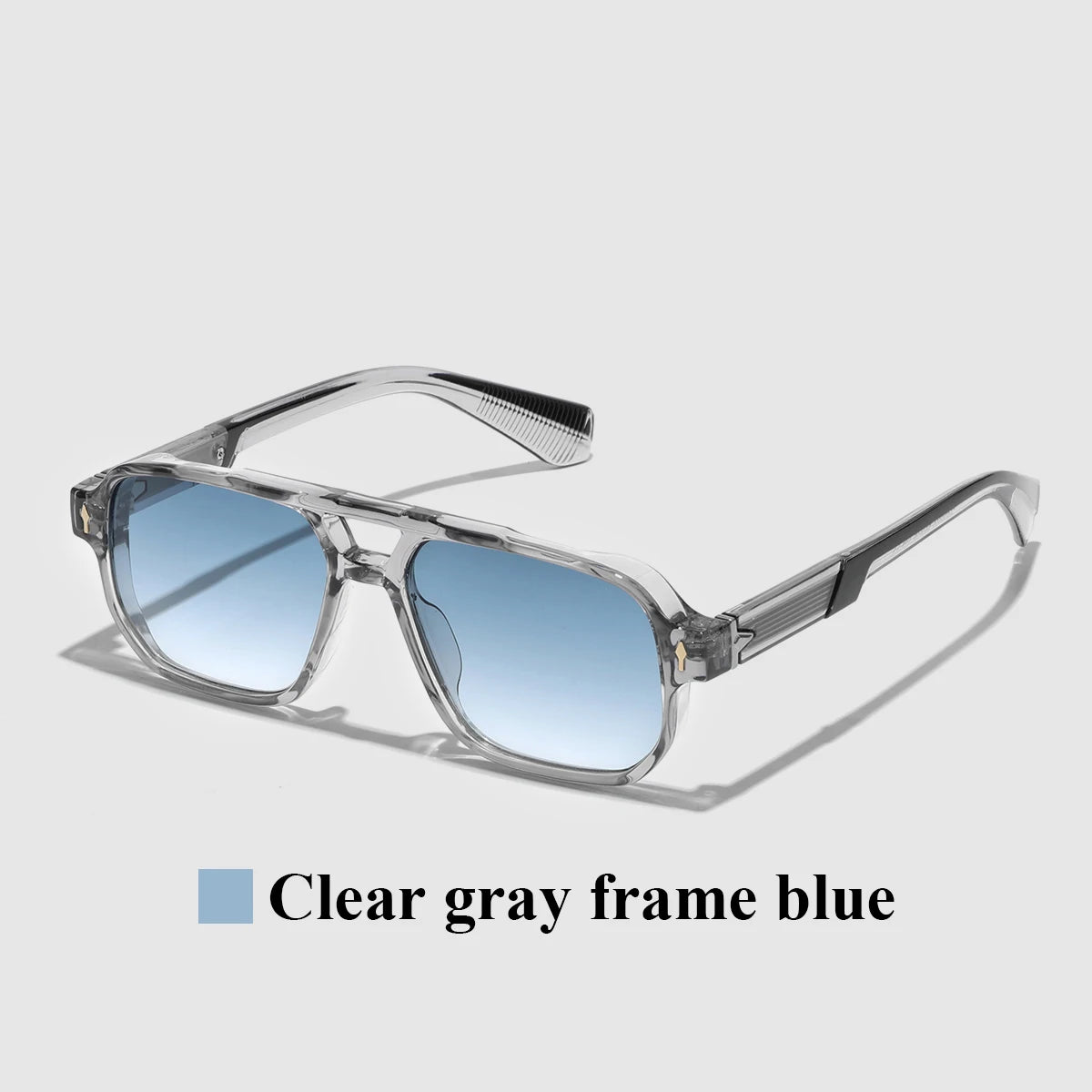 Lunettes de Soleil Rétro 2026 Monture Transparente UV400 – CLEVI Paris