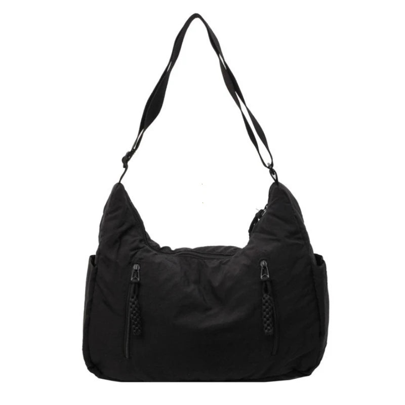 Sac à Main Bandoulière Nylon Femme | Casual & Élégant, Fermeture Zippée, 2 Tailles, 9 Coloris – CLEVI Paris