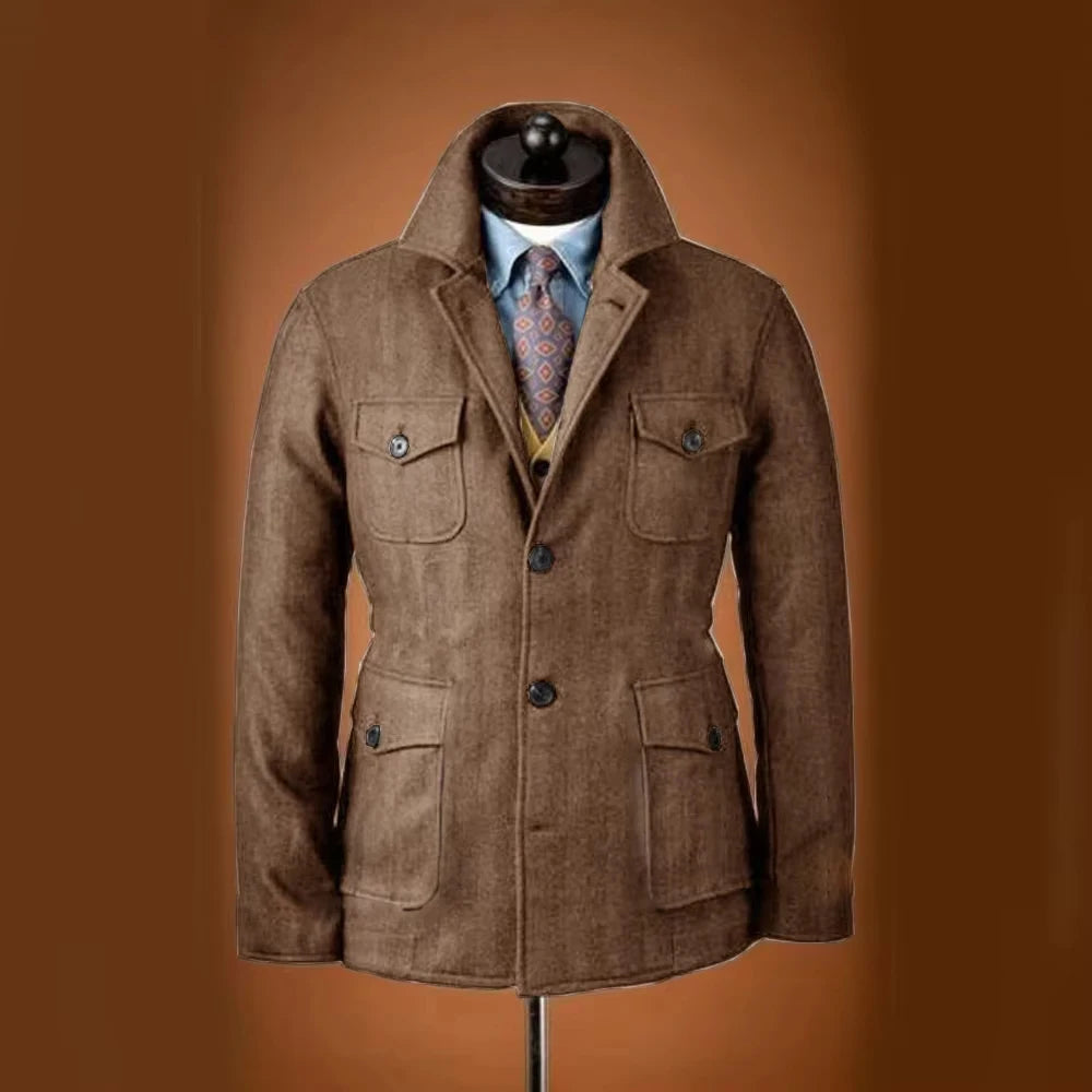 Veste homme en laine mélangée – CLEVI Paris