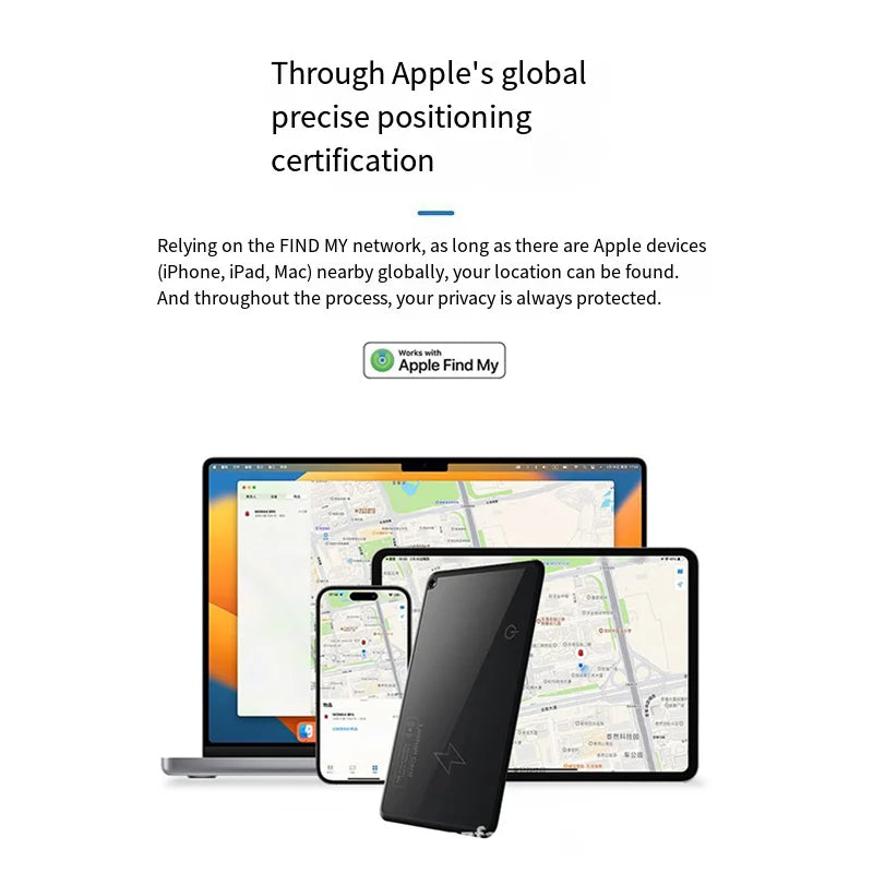 Carte Traceur GPS Recharge Sans Fil Compatible Find My — CLEVI Paris