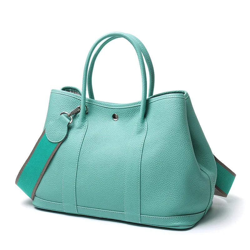 Sac Seau Cuir Vache Pleine Fleur Grande Capacité Femme – CLEVI Paris