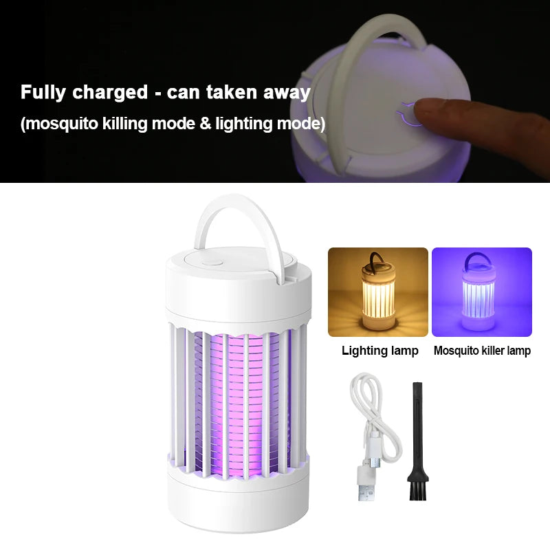 Lampe Anti-Moustiques UV Secteur ou Rechargeable Certifiée CE — CLEVI Paris
