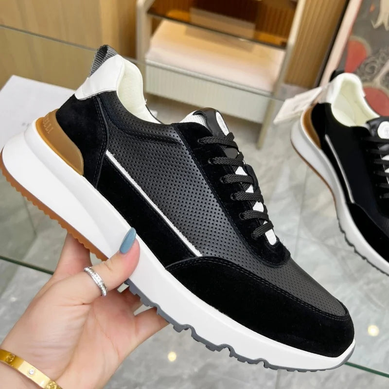 Sneakers basses homme en cuir – CLEVI Paris