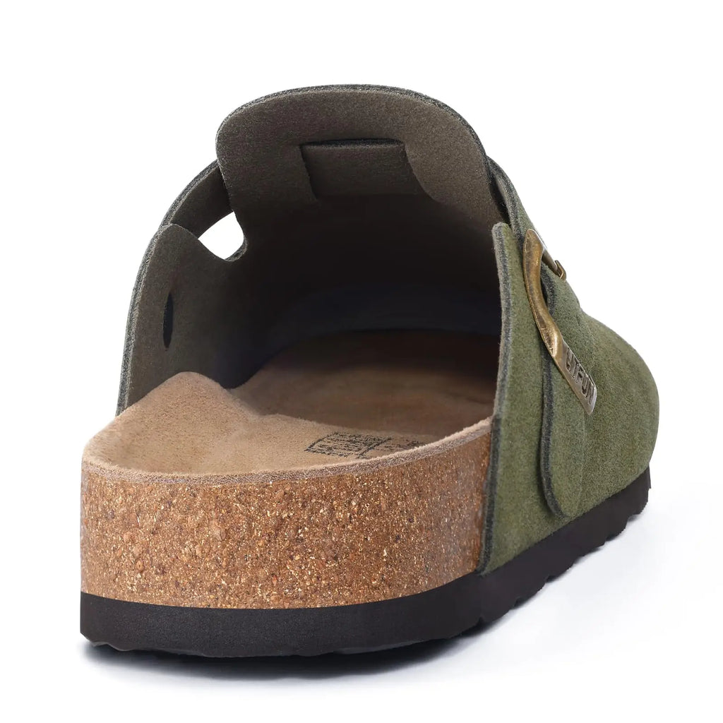 Chaussons Mules Suède Unisexe Semelle Liège & Support Voûte | 21 Coloris, Tailles 36-46 – CLEVI Paris