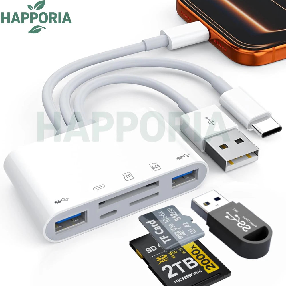 Lecteur SD/TF USB-C OTG iPhone & Android – CLEVI Paris