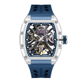 Montre Mécanique Tourbillon Homme – Cadran Squelette Verre K9