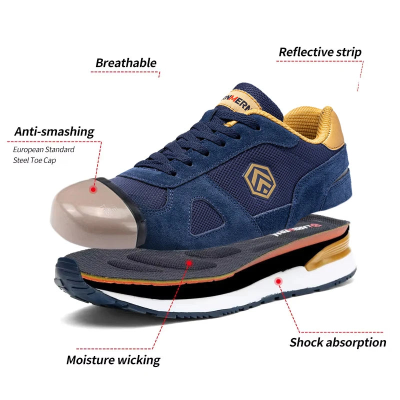 Chaussures Sécurité Homme Embout Acier Antistatique Antidérapant SRC | Travail EU 36-49