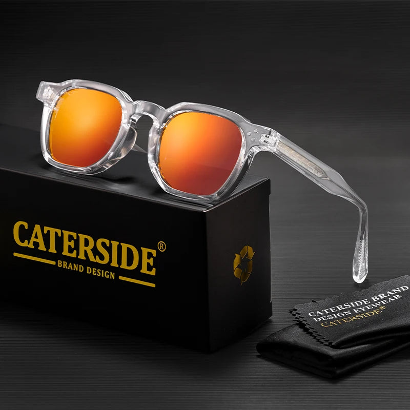 Lunettes de Soleil Style Punk Unisexe CATERSIDE – Monture Carrée Miroir UV400 – CLEVI Paris