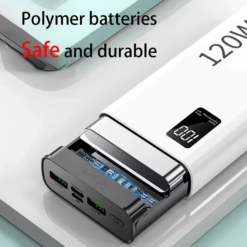 Batterie Externe Lenovo 120W Qi Sans Fil LED 50-200000mAh – CLEVI Paris