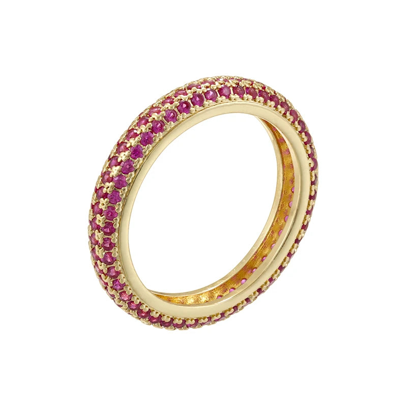 Bague Couple ZHUKOU Style Coréen Pierre CZ Plaqué Or 18K Unisexe Tailles 6-7-8 – CLEVI Paris