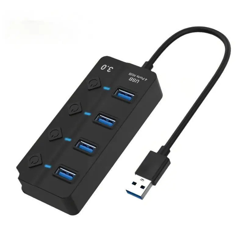 Hub USB 3.0 PHONEPACE — 4 ou 7 Ports, Indicateur LED, Interrupteurs Indépendants, Universel | CLEVI Paris