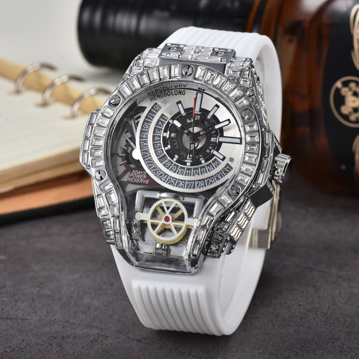 STARPERISH W01 Montre Homme Automatique Japonais Acier Inox Verre Hardlex Lumineux 3 ATM 21 Coloris – CLEVI Paris
