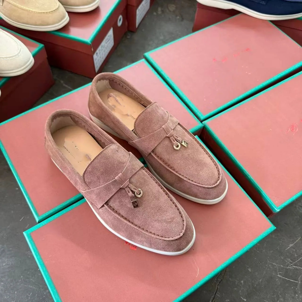 Mocassins unisexes en microfibre – CLEVI Paris