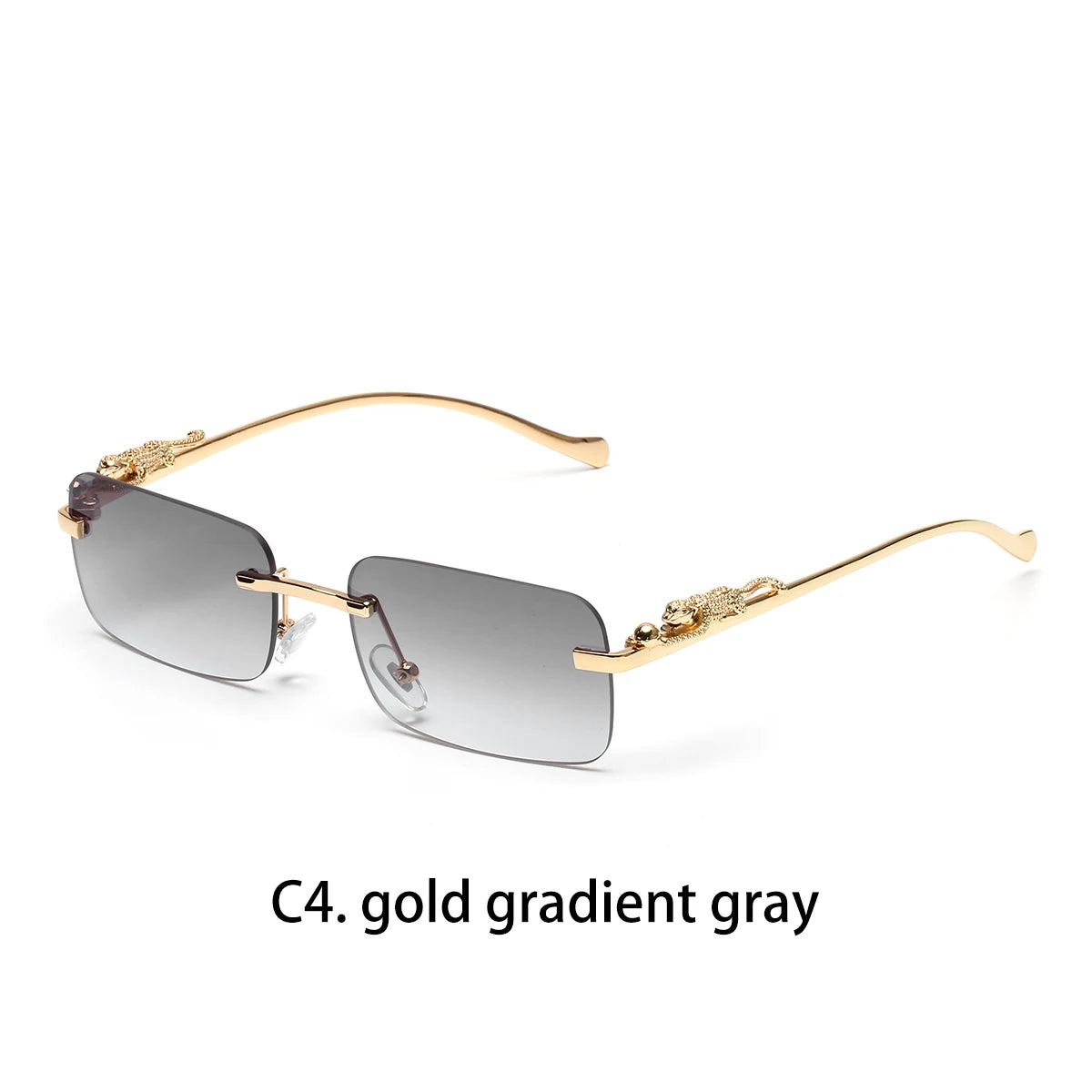 Lunettes de Soleil Sans Monture Carrées Hip Hop – Monture Polycarbonate UV400 Outdoor – CLEVI Paris