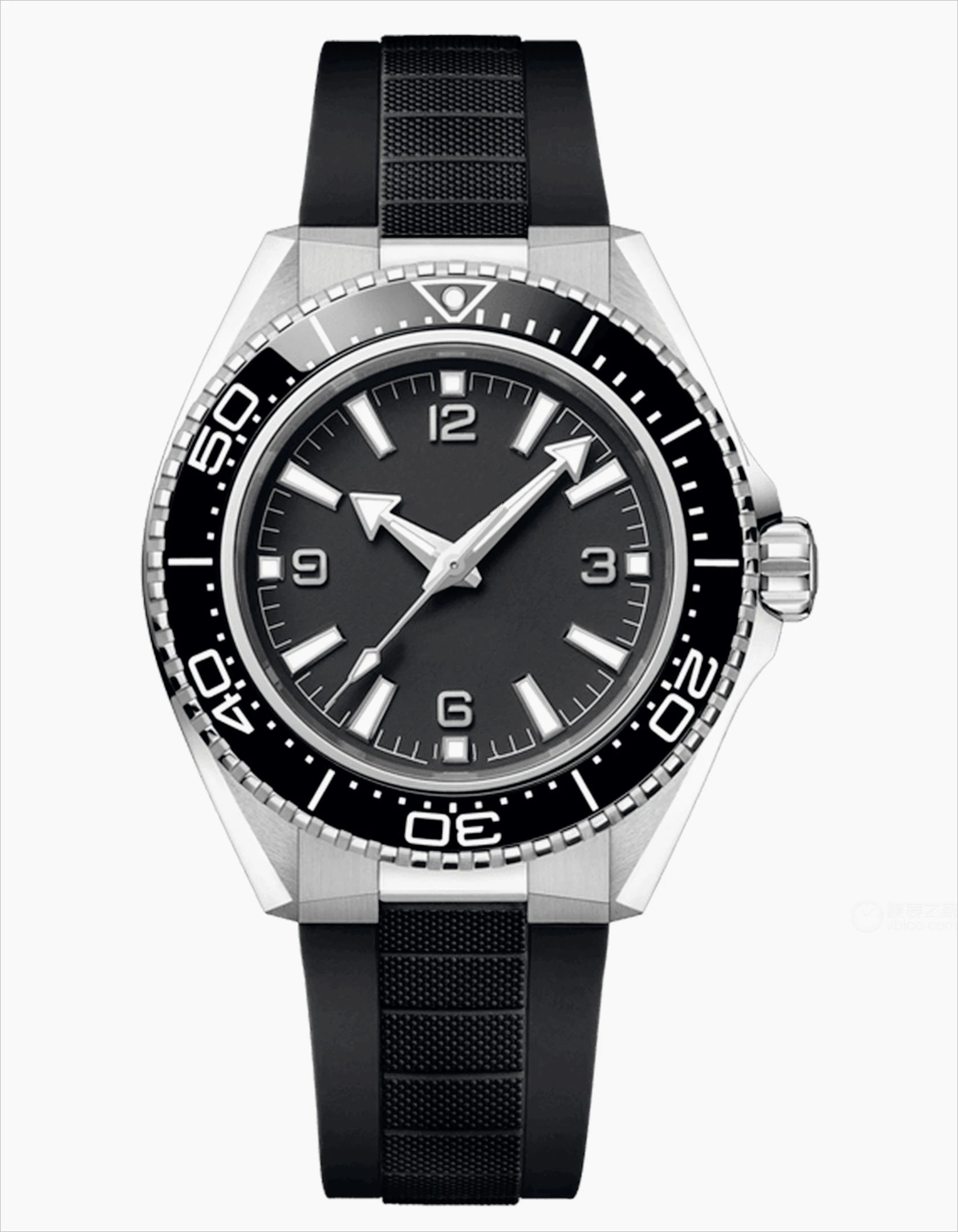 Montre Homme Automatique Modèle 600 Lunette Céramique Boîtier Acier Inox Bracelet Acier Calendrier Lumineux 42mm – CLEVI Paris