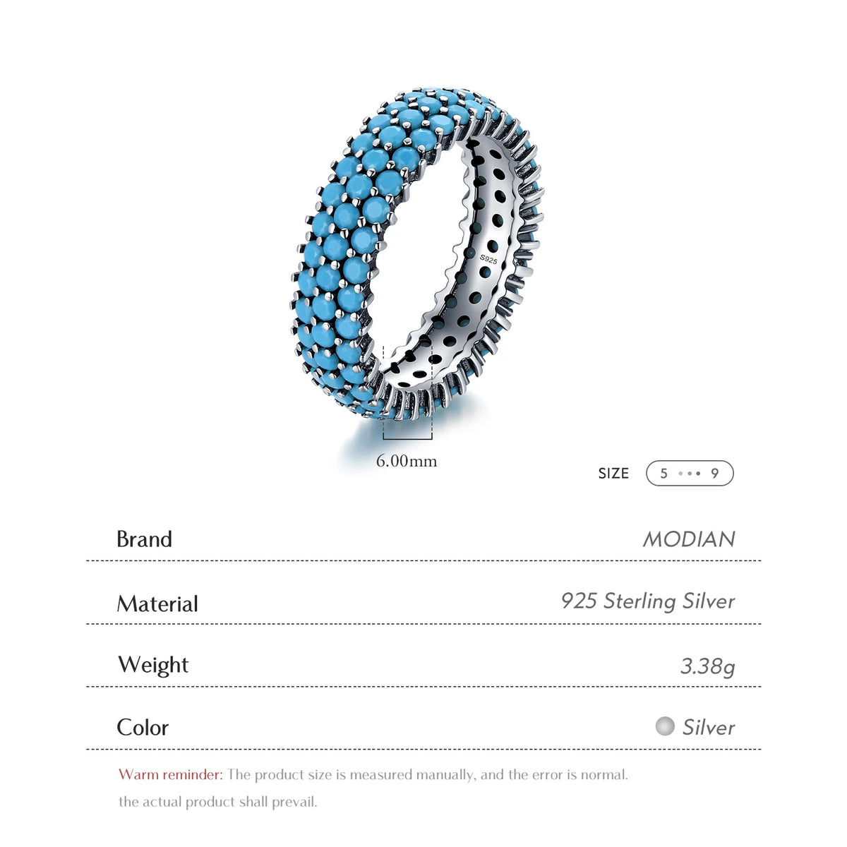 Bague Turquoise Argent 925 Style Vintage Bohème – CLEVI Paris