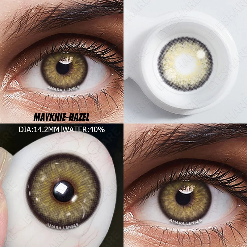 Lentilles de Contact Colorées AMARA | Collections RichGirl, Myakhie & Pattaya | Sans Correction | 1 Paire – CLEVI Paris