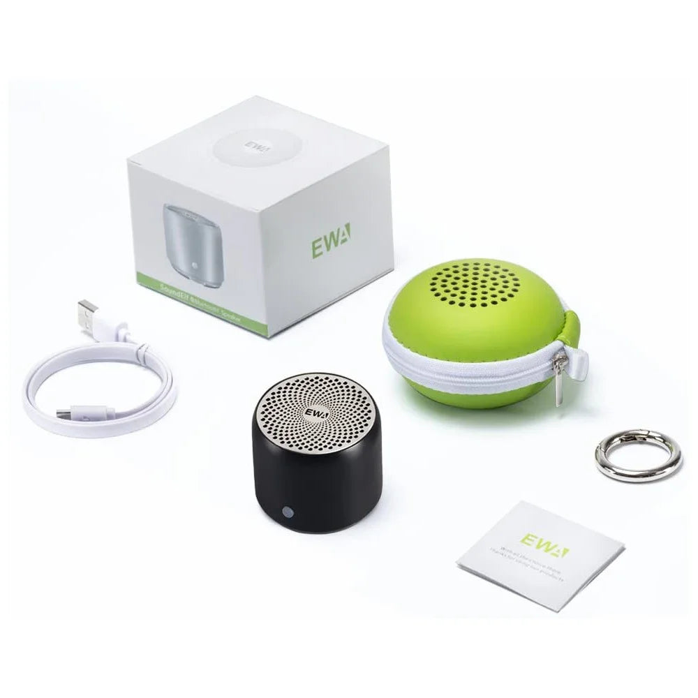 EWA A106 Pro Mini Enceinte Bluetooth IPX7 Radiateur Basses Housse Incluse – CLEVI Paris