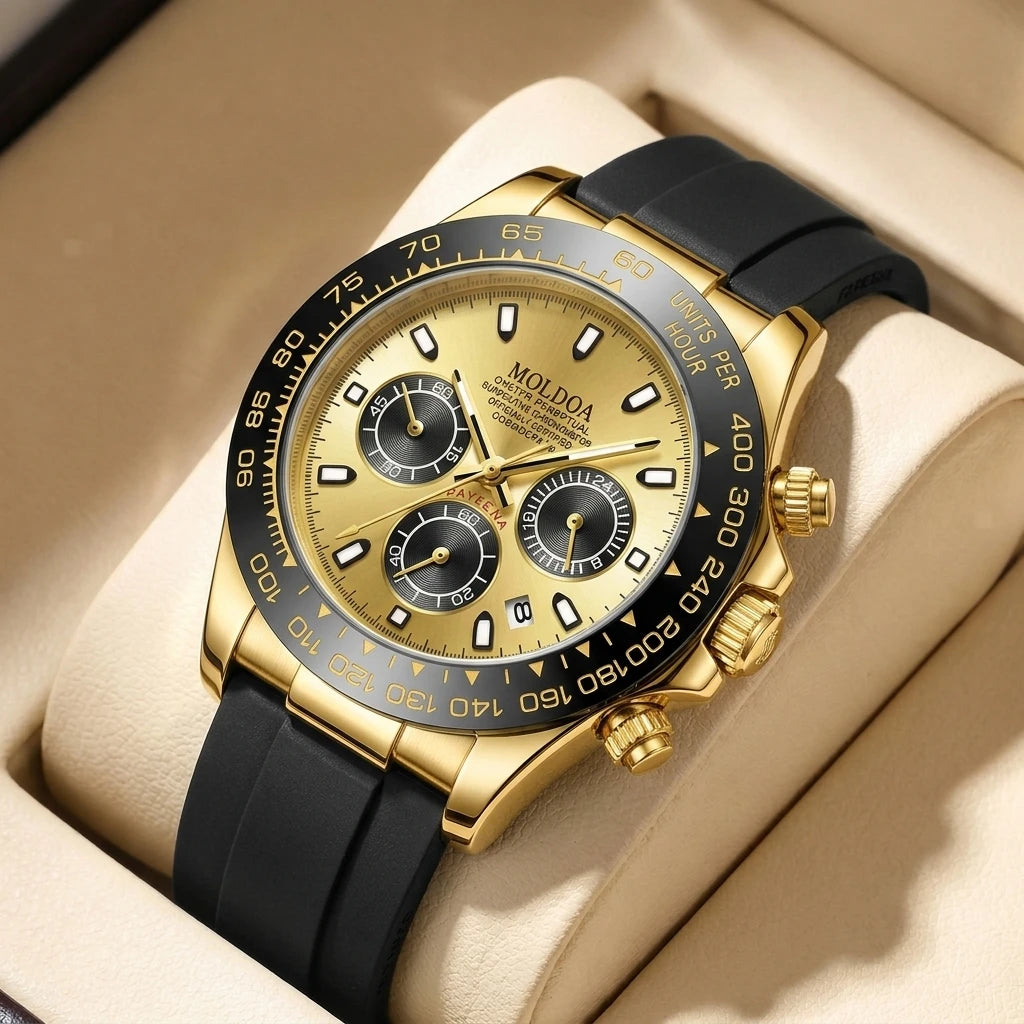 Montre Quartz Homme Cadran Points & Lignes Bracelet Alliage 10 Coloris – CLEVI Paris