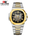 Montre Mécanique Squelette TEVISE Homme Acier Business – CLEVI Paris