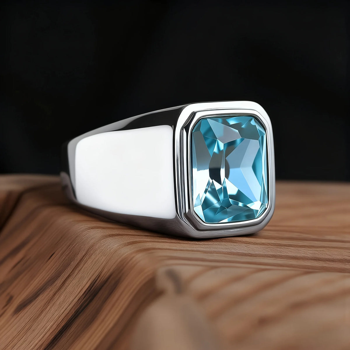 Bague onyx en acier 316L, styles variés – CLEVI Paris