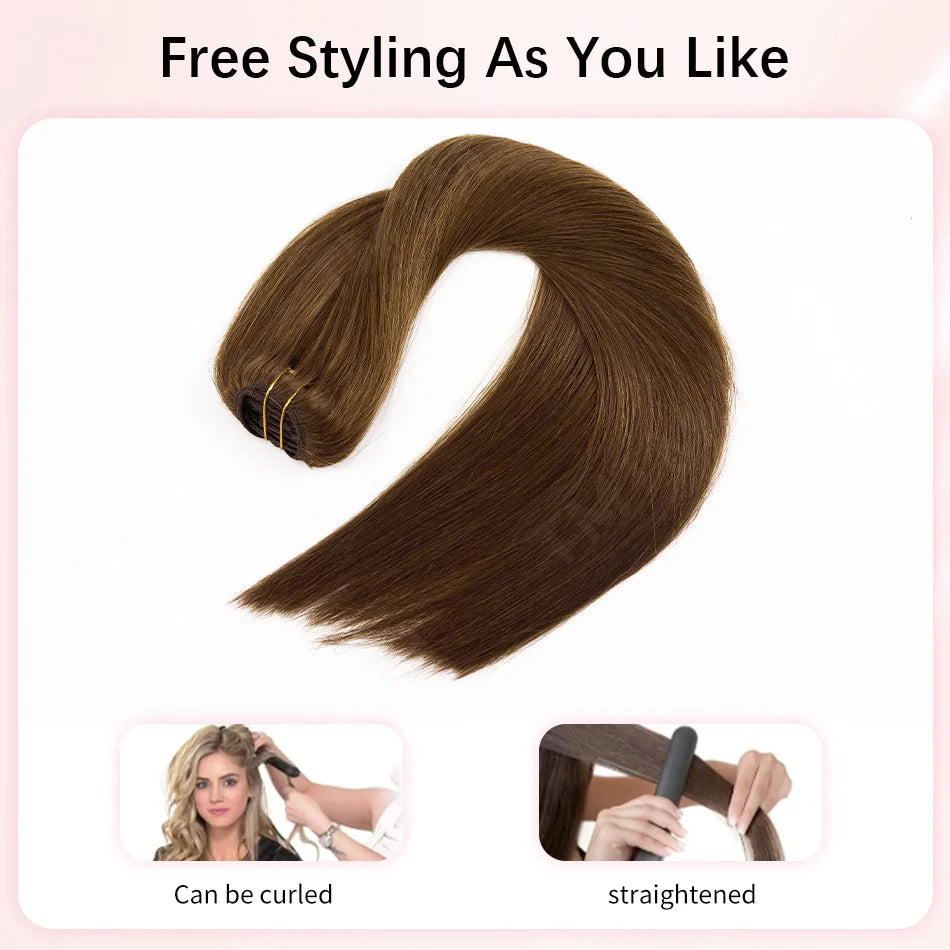 Extensions clip-in cheveux humains 7 pièces – CLEVI Paris