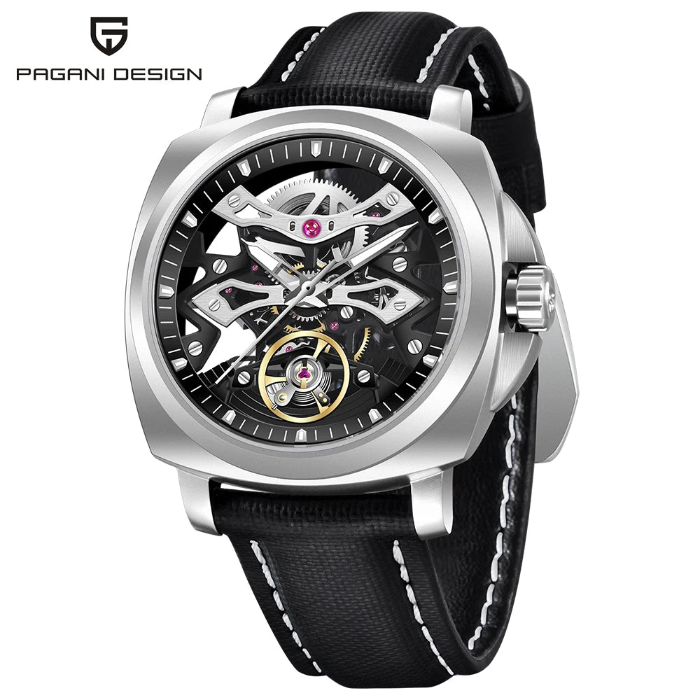 Montre Homme Automatique Squelette Nylon Couronne Vissée Pagani Design PD-YS017 – CLEVI Paris