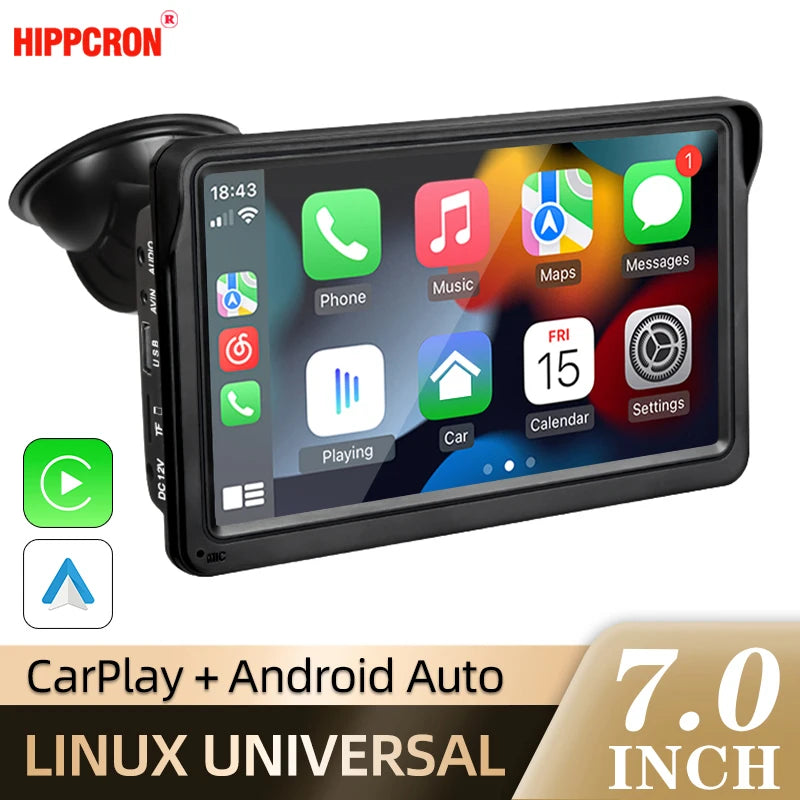 Autoradio 7 Pouces Tactile CarPlay Sans Fil Android Auto Bluetooth 5.0 Caméra Recul – CLEVI Paris