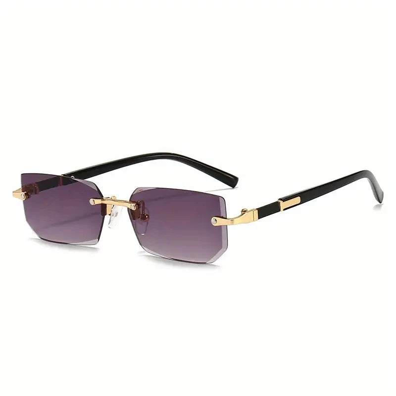 Lunettes de Soleil Sans Monture Rectangle Fashion — CLEVI Paris